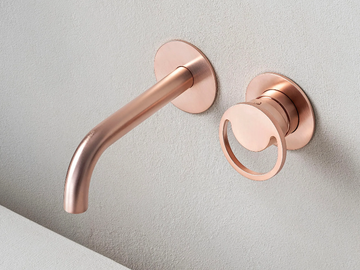 SMILE 5720410 - 2 hole wall-mounted single handle washbasin mixer by QD Magistro Lab - view 3